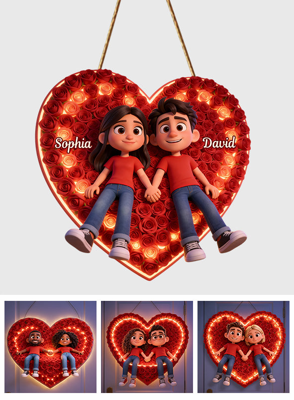 Any Photo Perfect Gift For Couple - Personalized Couple LED Light Acrylic Sign