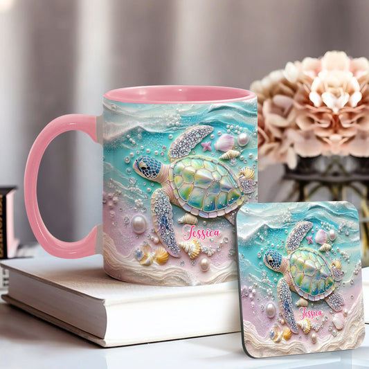 Love Turtles - Personalized Turtle Accent Mug