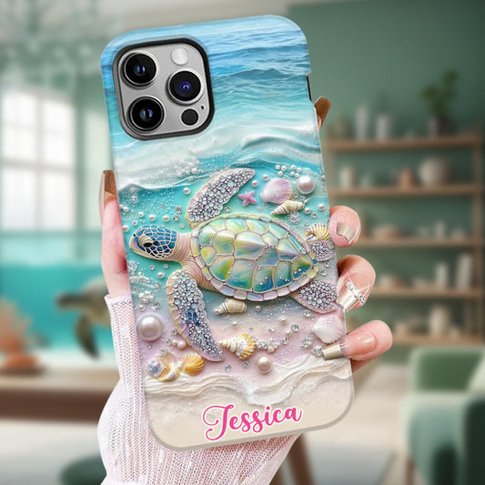 Love Turtles - Personalized Turtle Full Print Phone Case