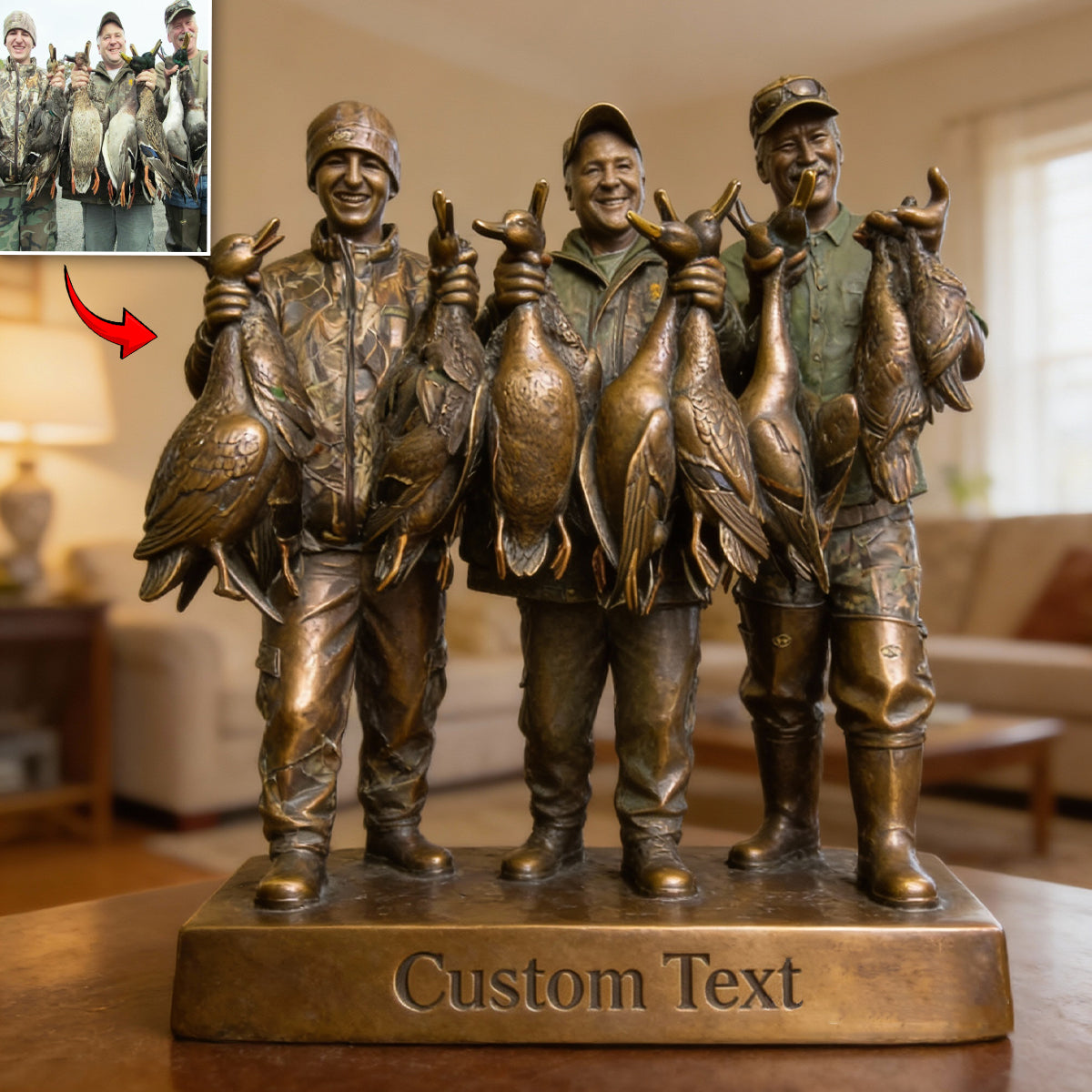 Liebe zur Jagd – Personalisierte Acrylplakette in individueller Jagdform