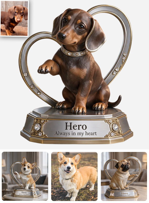 Personalisierbares Geschenk für Hundeliebhaber, Einzigartiges Hundemama-Papa-Geschenk für Welpenbesitzer, Süßes Haustier-Memorial-Geschenk, Personalisierte Hundegeschenk - Personalisierte Hundekunststoffplakette