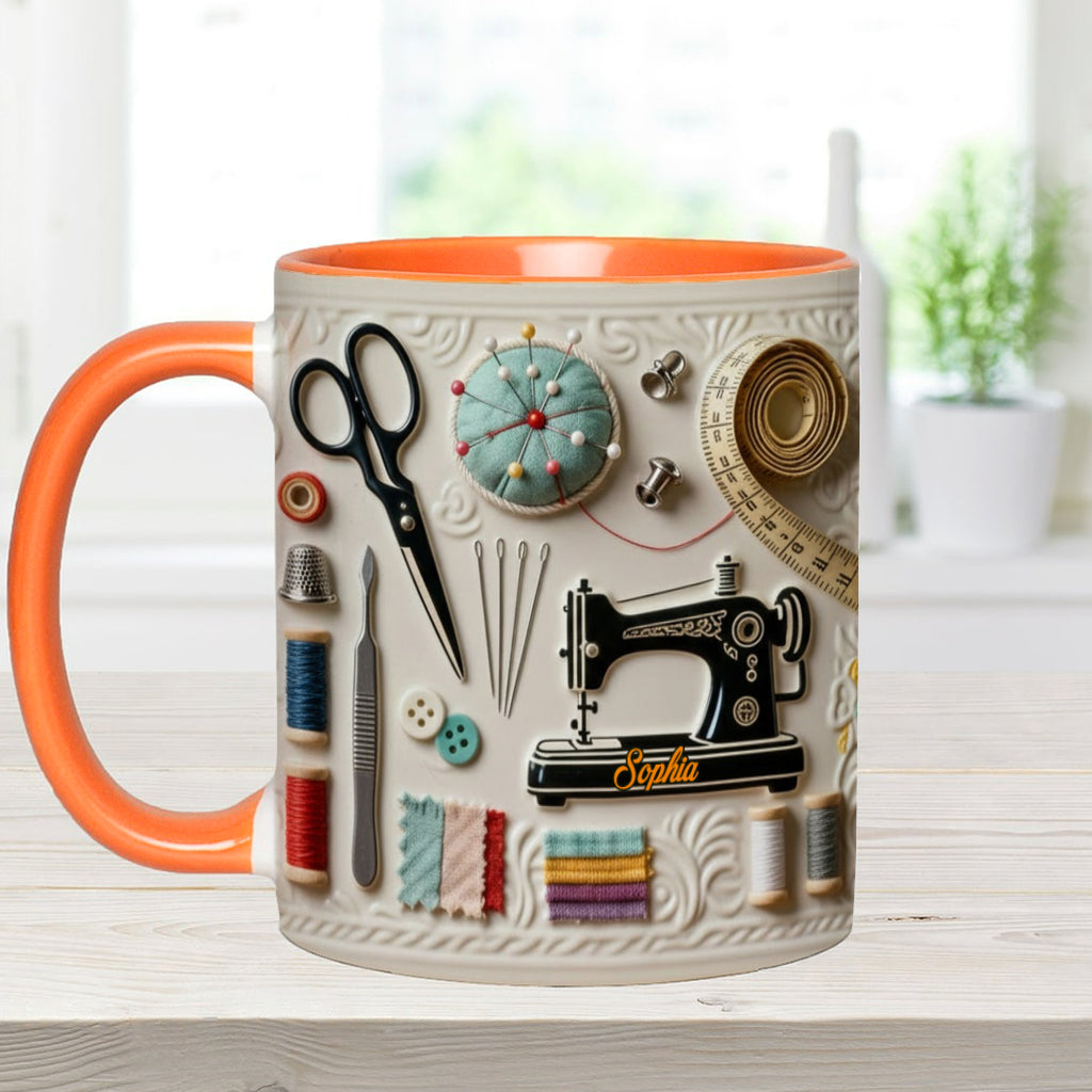 Love Sewing - Personalized Sewing Accent Mug