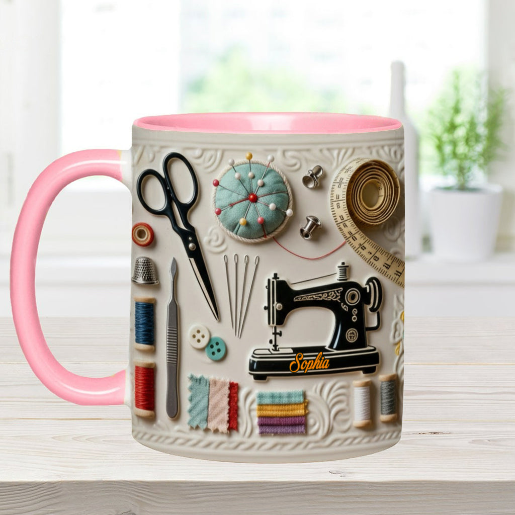Love Sewing - Personalized Sewing Accent Mug