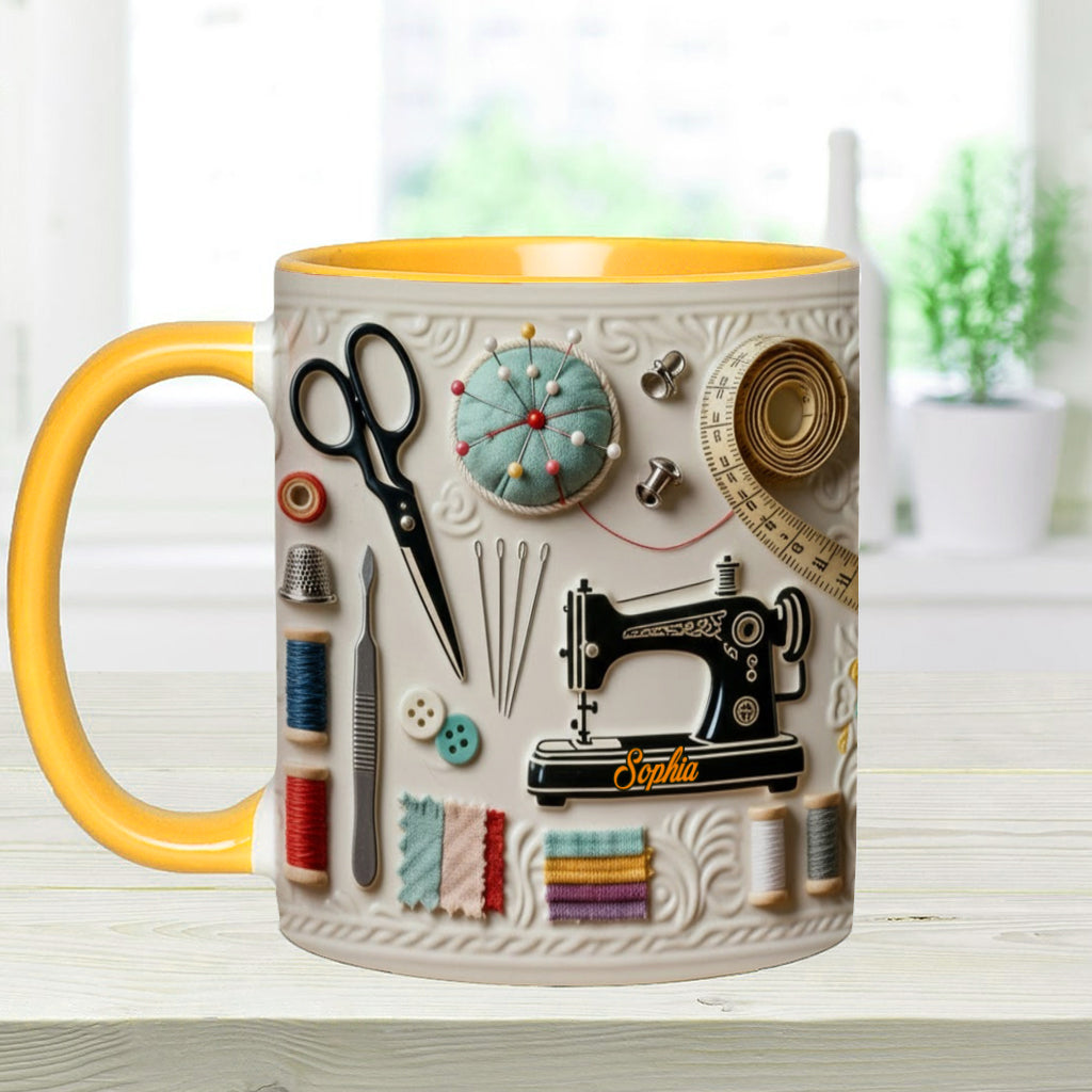 Love Sewing - Personalized Sewing Accent Mug