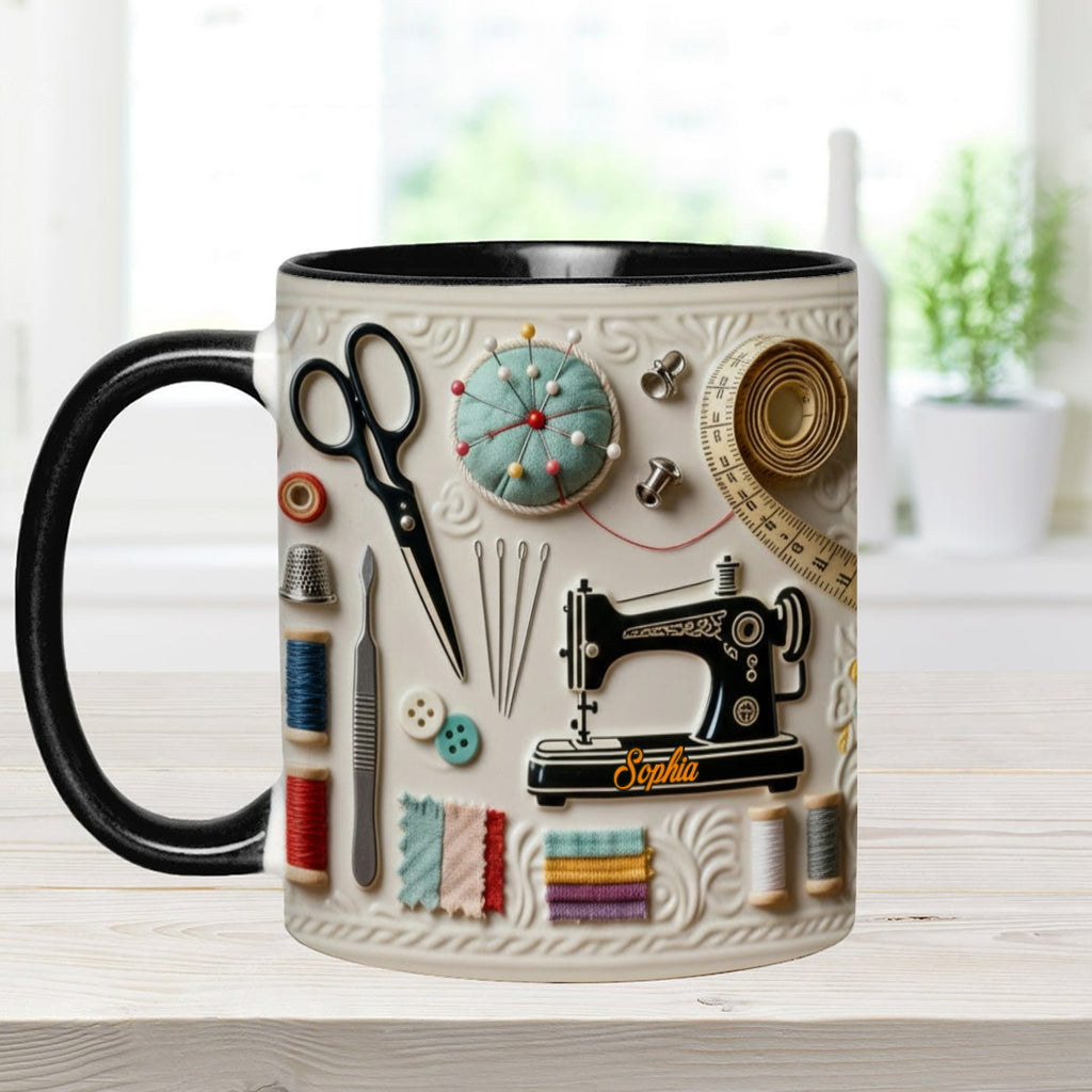 Love Sewing - Personalized Sewing Accent Mug