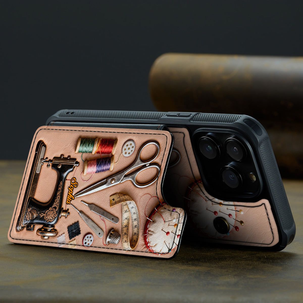 Love Sewing - Personalized Sewing Fully Printed Wallet Phone Case