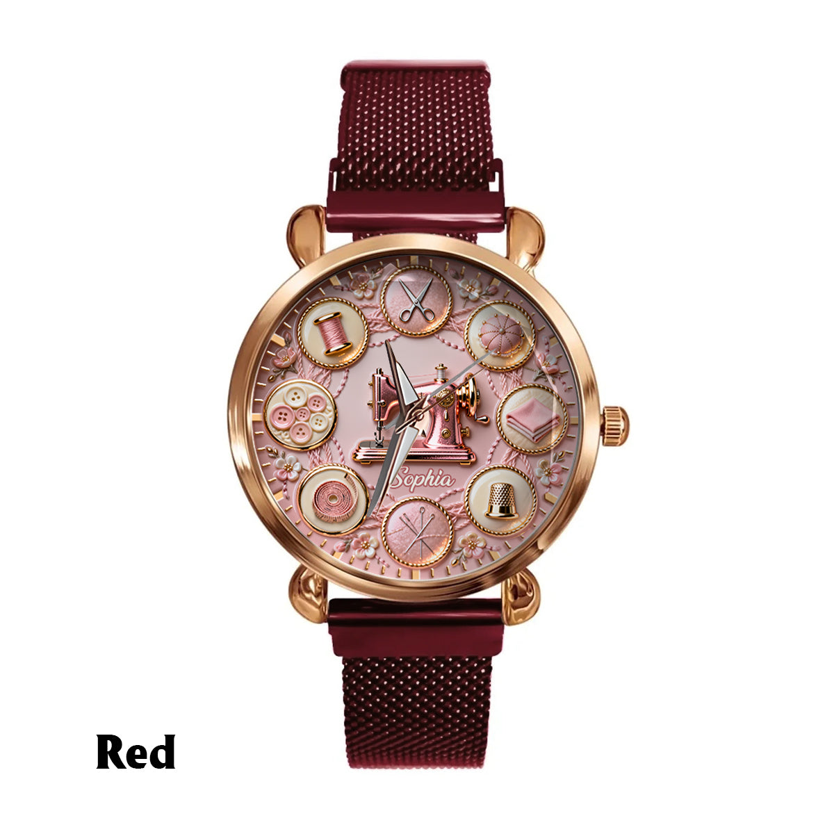 Love Sewing - Personalized Sewing Women Hand Watch