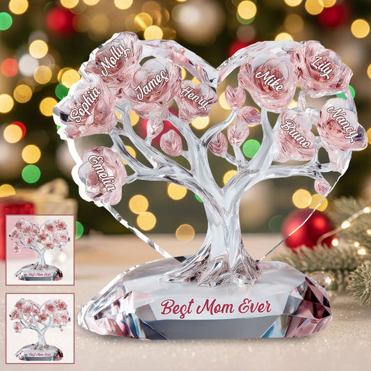 Best Mom Ever - Personalized Mother Custom Shaped Acrylic Plaque