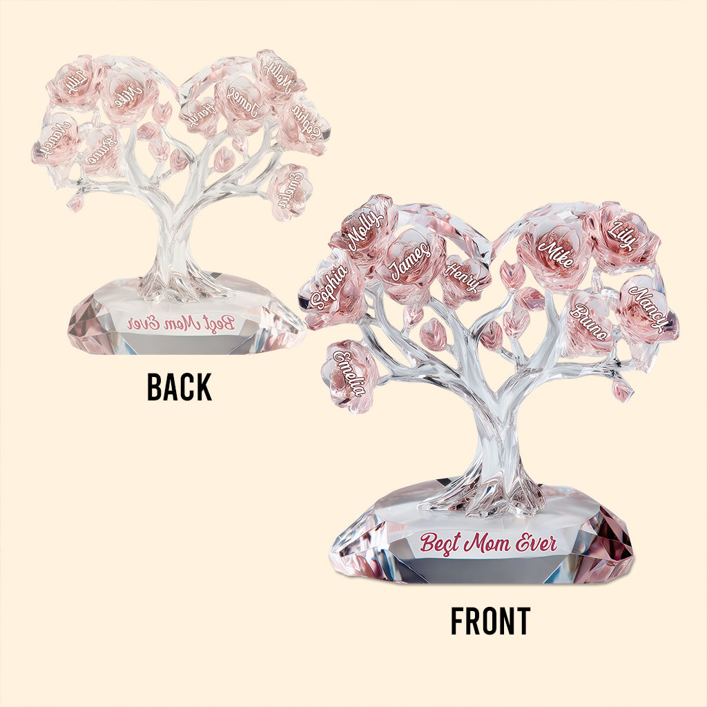 Best Mom Ever - Personalized Mother Custom Shaped Acrylic Plaque