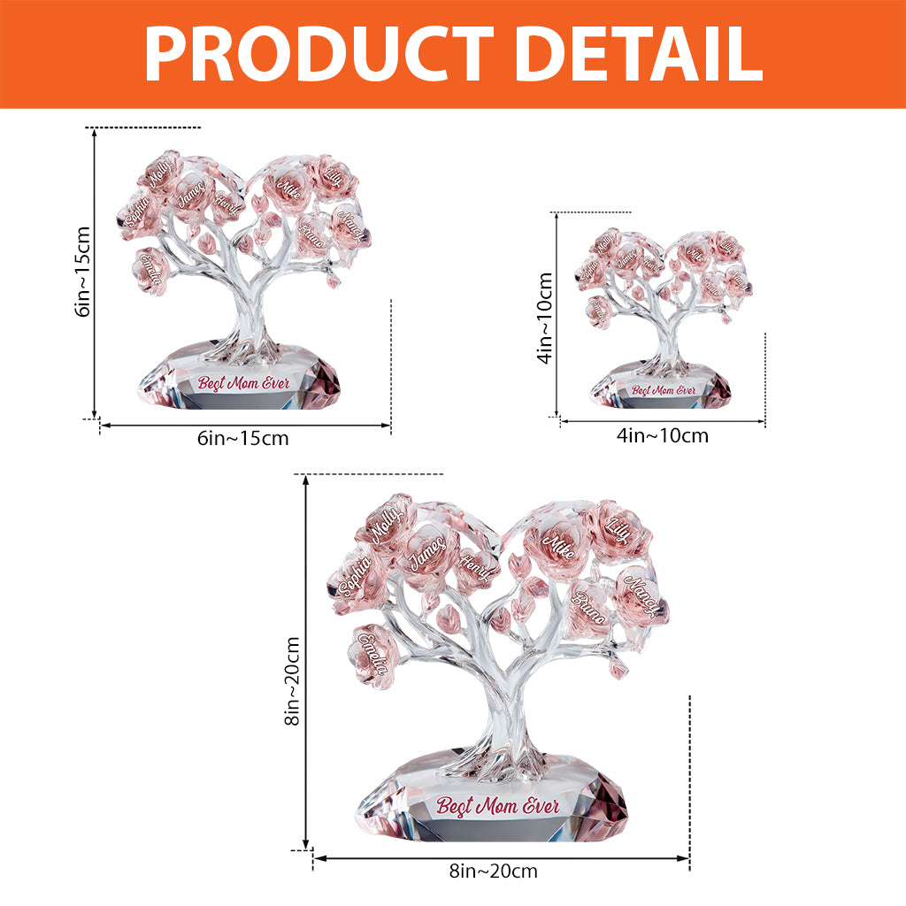 Best Mom Ever - Personalized Mother Custom Shaped Acrylic Plaque