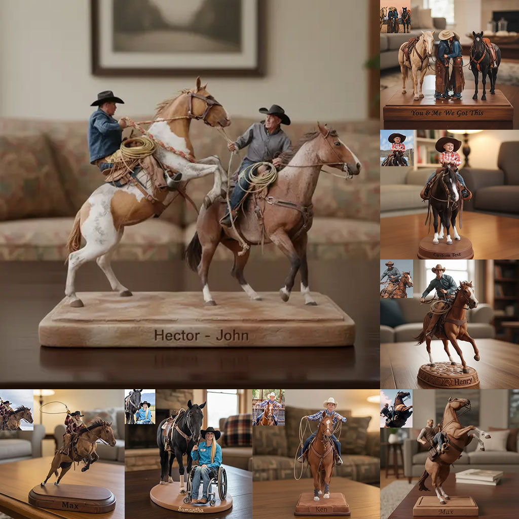 Strong Cowboys - Personalized Western Outfit Custom Shaped Acrylic Plaque