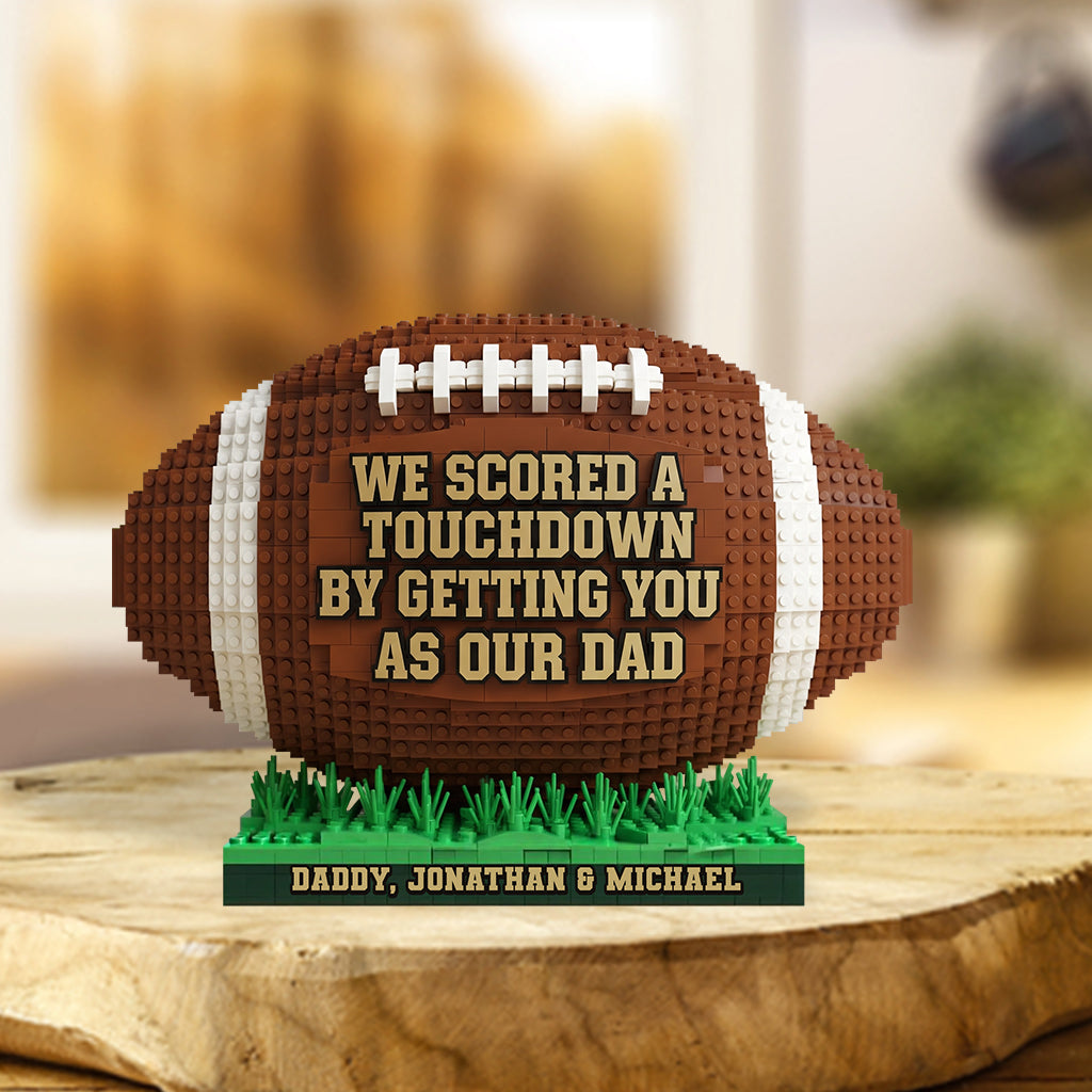 American Football Dad - Personalized Football Custom Shaped Acrylic Plaque