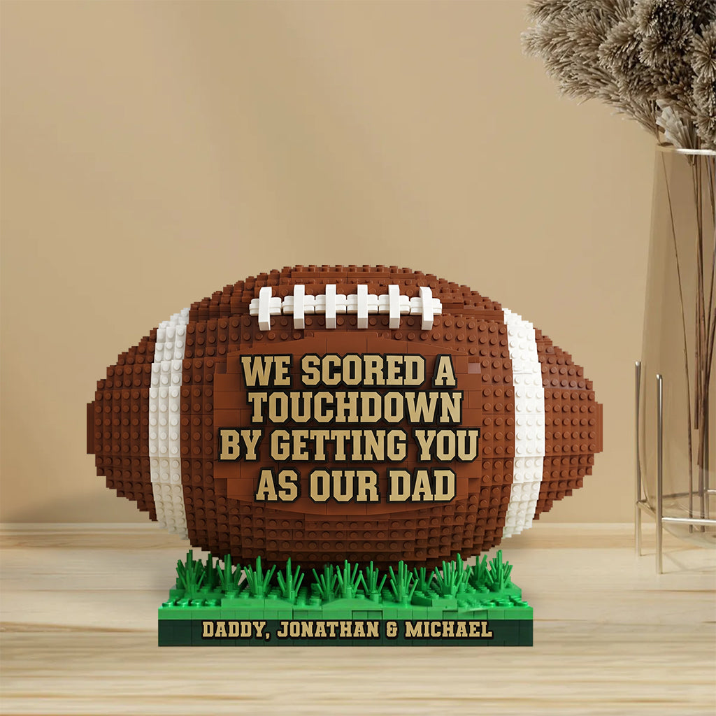 American Football Dad - Personalized Football Custom Shaped Acrylic Plaque