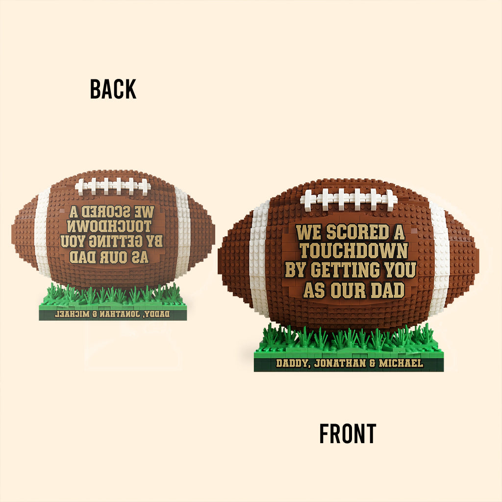 American Football Dad - Personalized Football Custom Shaped Acrylic Plaque