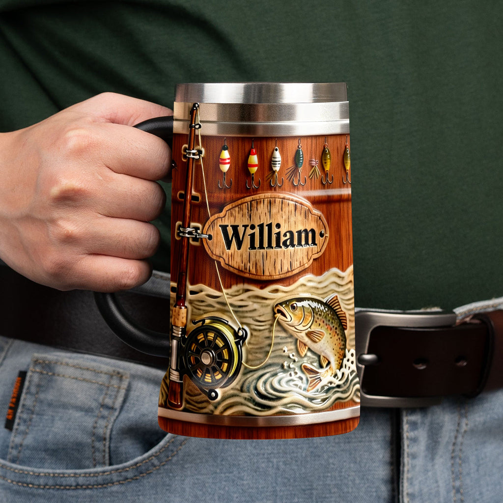 Tackle & Lure - Personalized Fishing Beer Stein