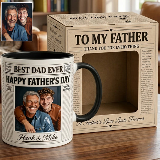 Les Nouvelles Tasses - Tasse Personnalisée pour Papa avec Boîte Cadeau