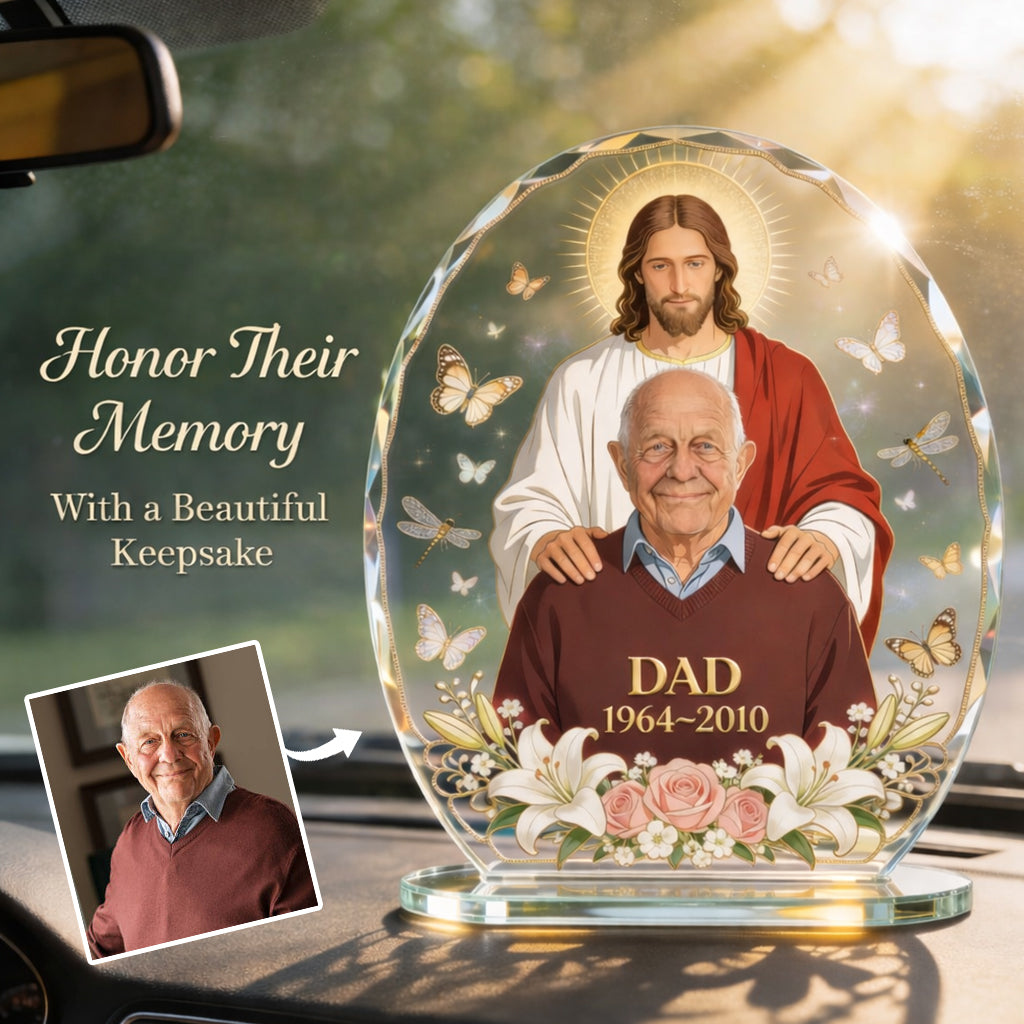 Plaque commémorative personnalisée pour tableau de bord de voiture - Cadeau commémoratif