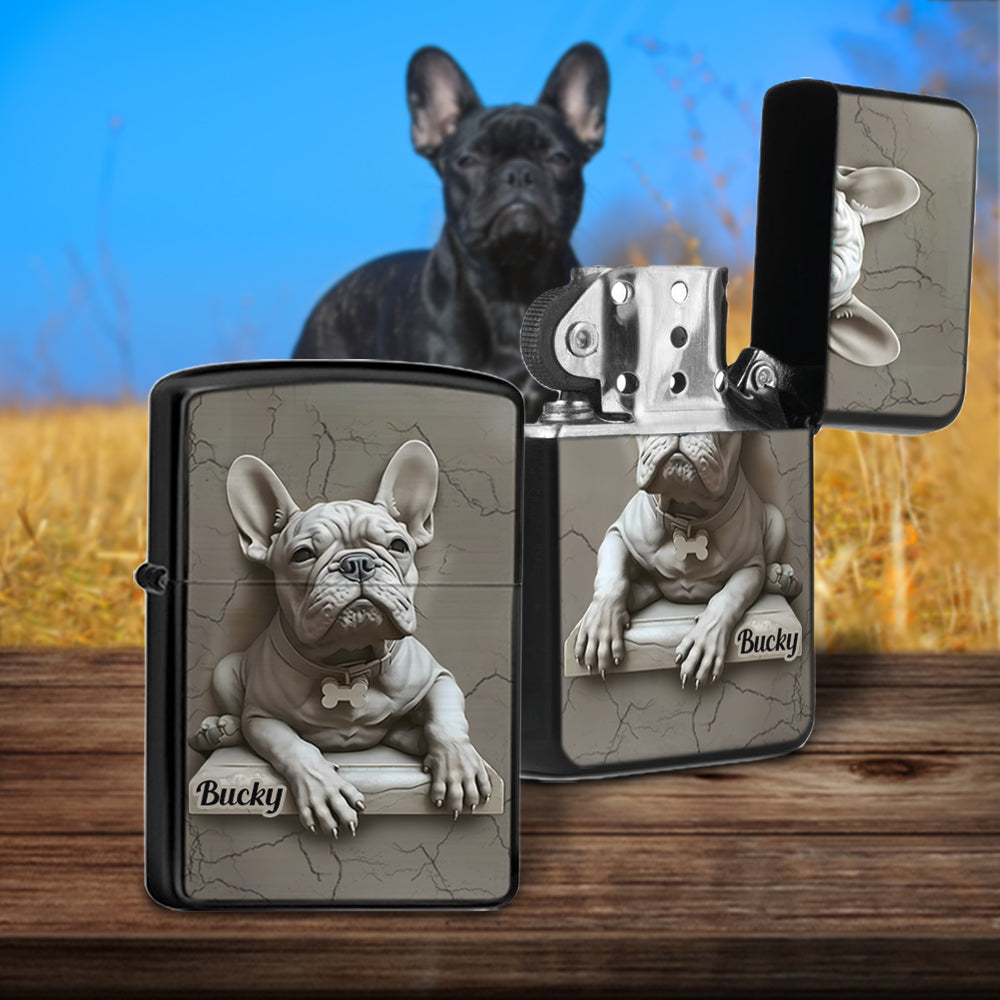 Französische Bulldogge – Personalisiertes Feuerzeug mit französischer Bulldogge