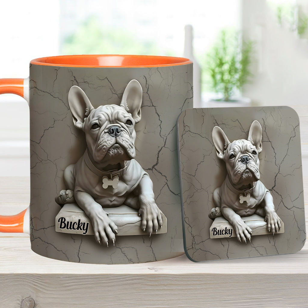 French Bulldog - Personalized French Bulldog Accent Mug