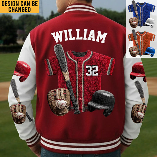 Baseball Life - Personalized Baseball Varsity Jacket