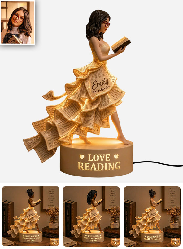 Love Books - Personalized Book Acrylic LED Night Light