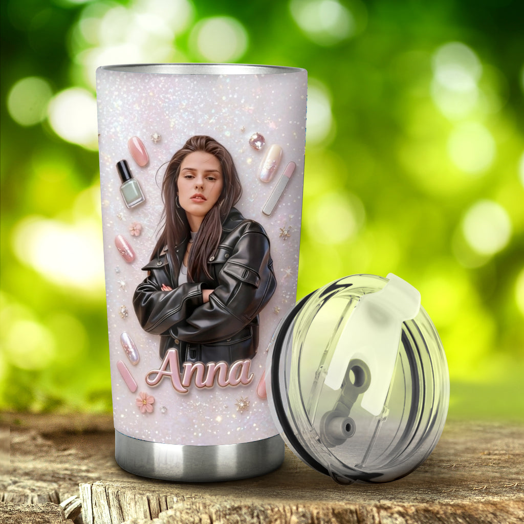 Liebes Nageldesign, Geschenk für Frauen - Personalisierter Nail Salon Becher