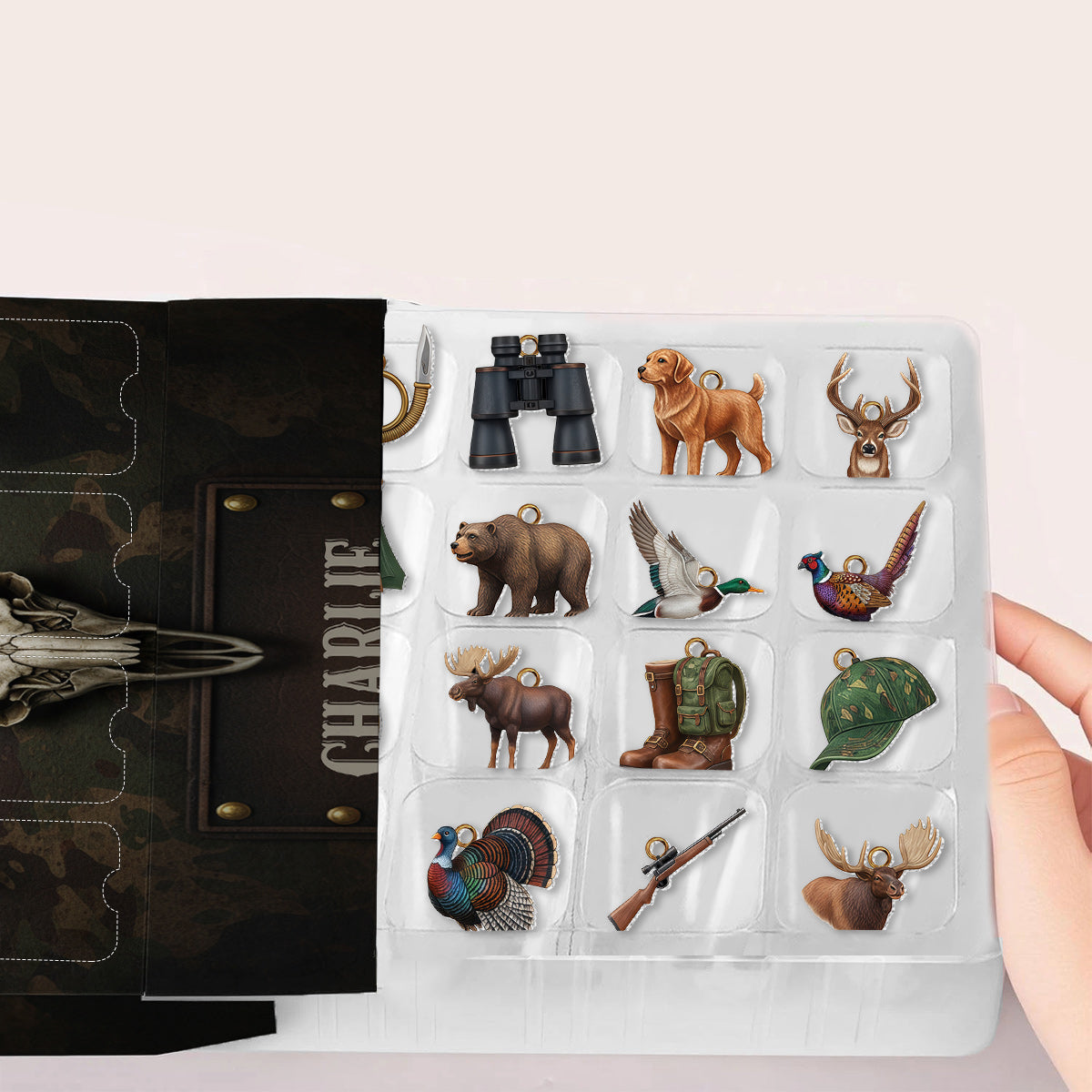 Hunting Life - Personalized Hunting Advent Calendar With Ornaments