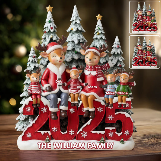 Happy Family - Personalized Family Custom Shaped Acrylic Plaque