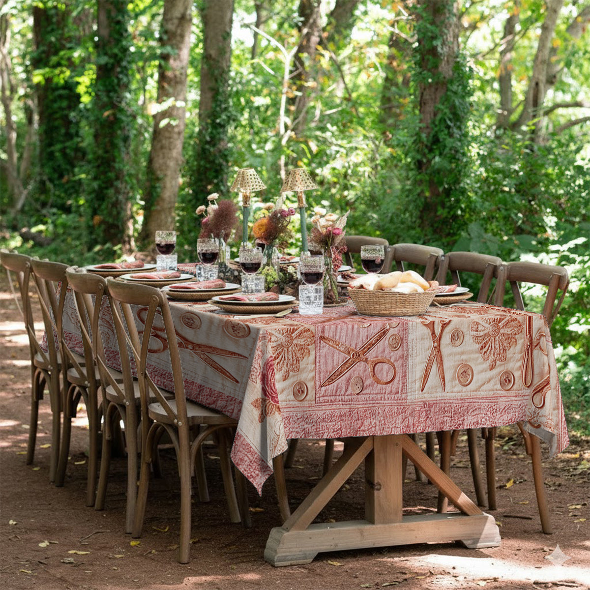 J'adore coudre - Nappe de table de couture personnalisée