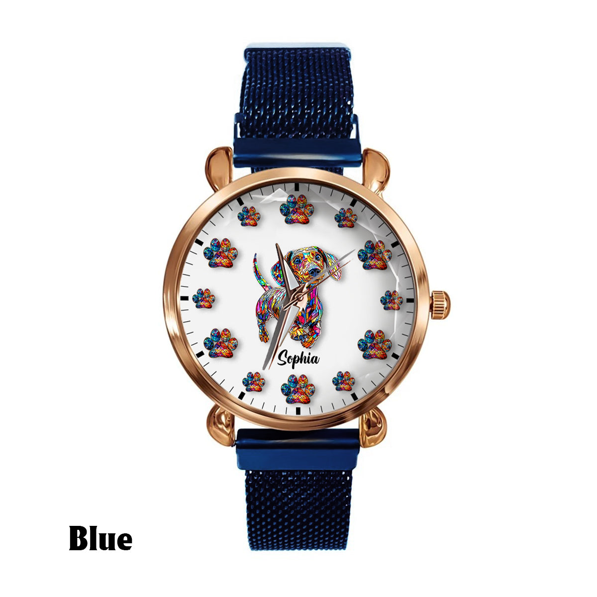 I Love My Dog - Personalized Dog Women Hand Watch