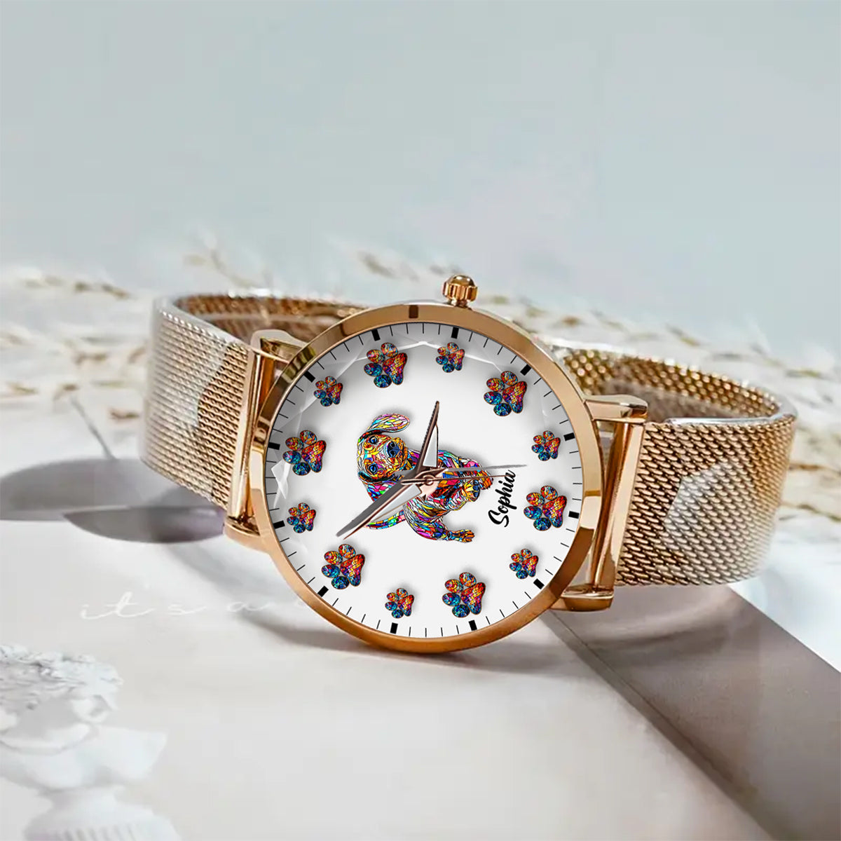 I Love My Dog - Personalized Dog Women Hand Watch