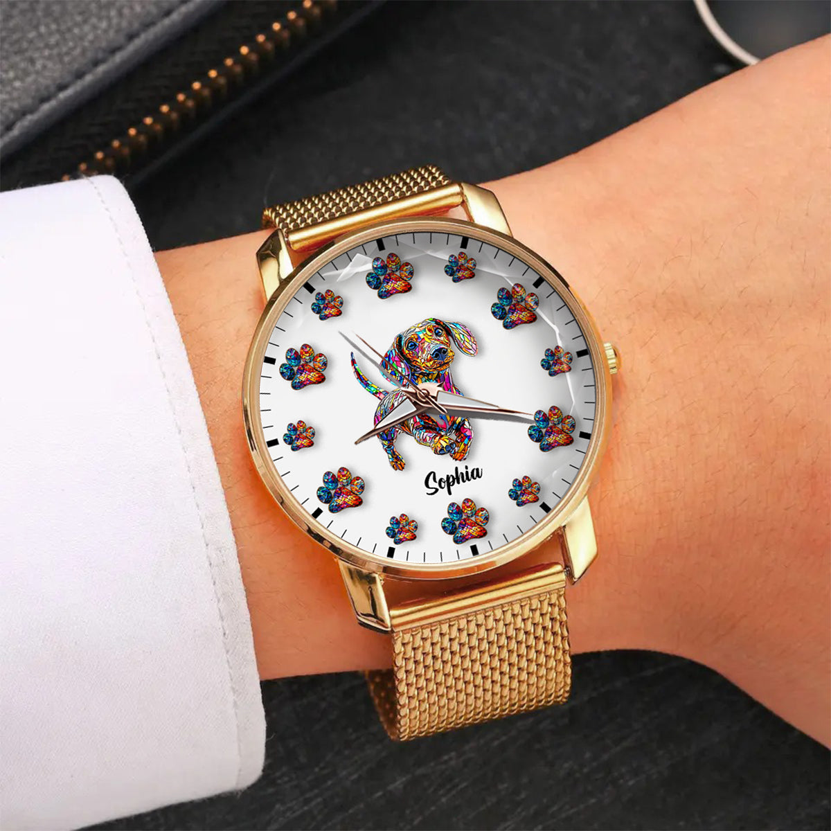 I Love My Dog - Personalized Dog Women Hand Watch