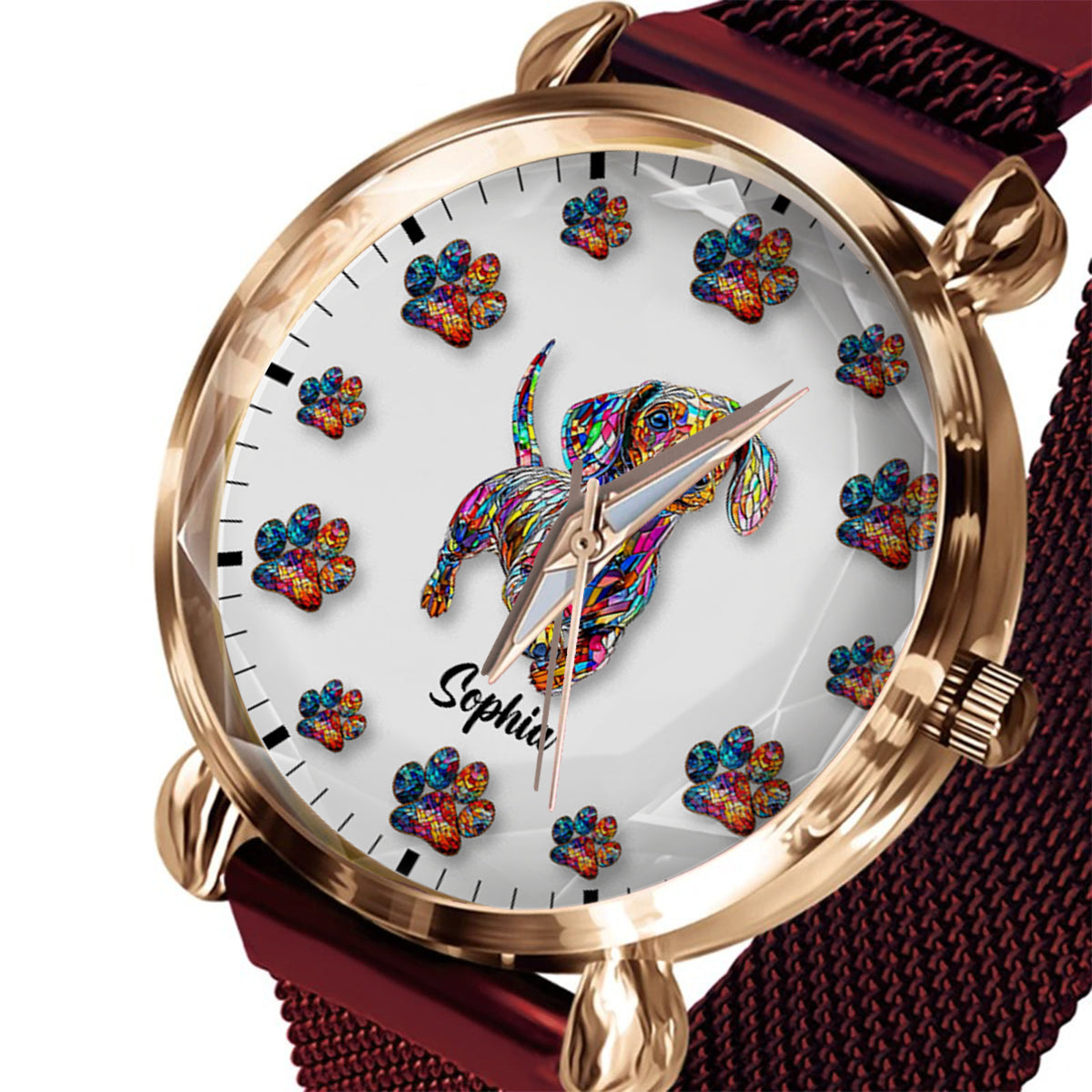 I Love My Dog - Personalized Dog Women Hand Watch