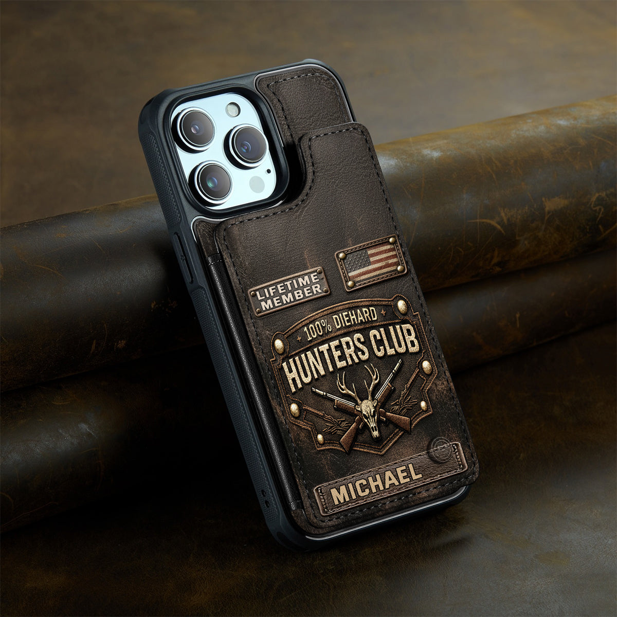 Die Hard Hunter Club - Personalized Hunting Fully Printed Wallet Phone Case