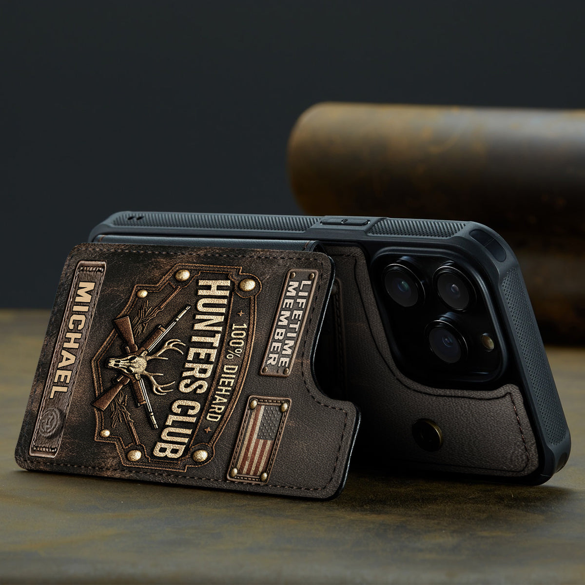 Die Hard Hunter Club - Personalized Hunting Fully Printed Wallet Phone Case