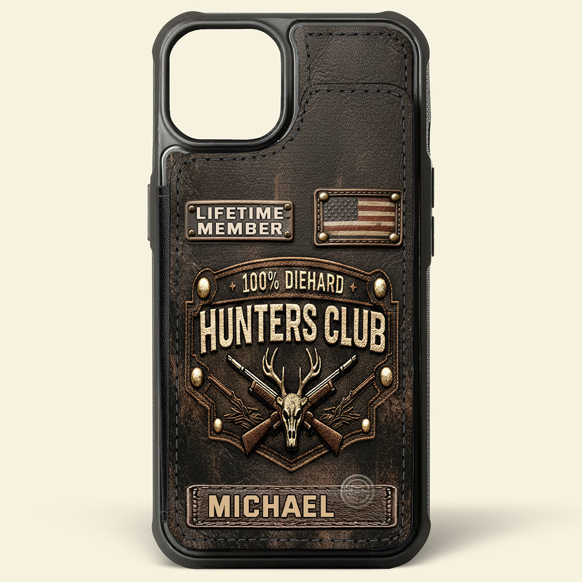 Die Hard Hunter Club - Personalized Hunting Fully Printed Wallet Phone Case