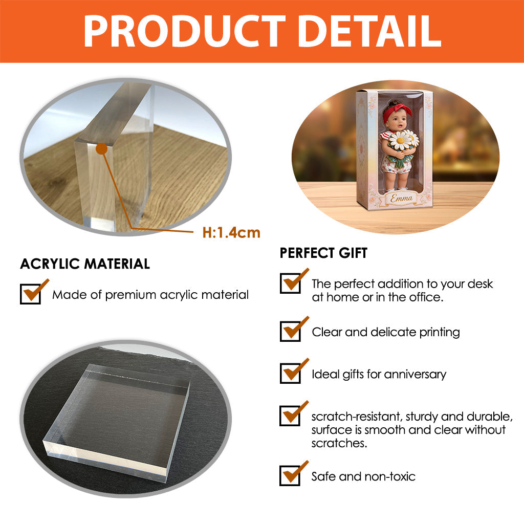 Custom Any Photo - Personalized Kid Custom Shaped Acrylic Plaque