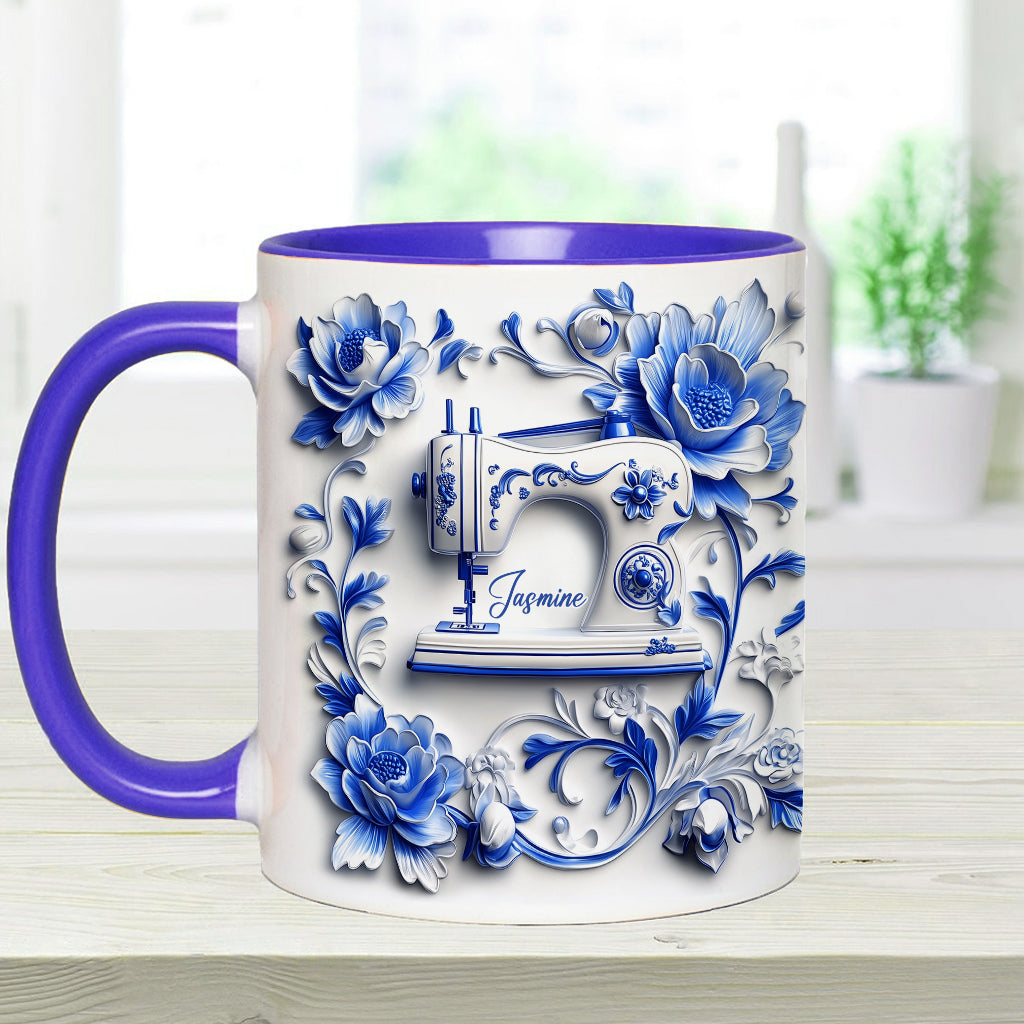 Mug personnalisé « J’adore coudre »