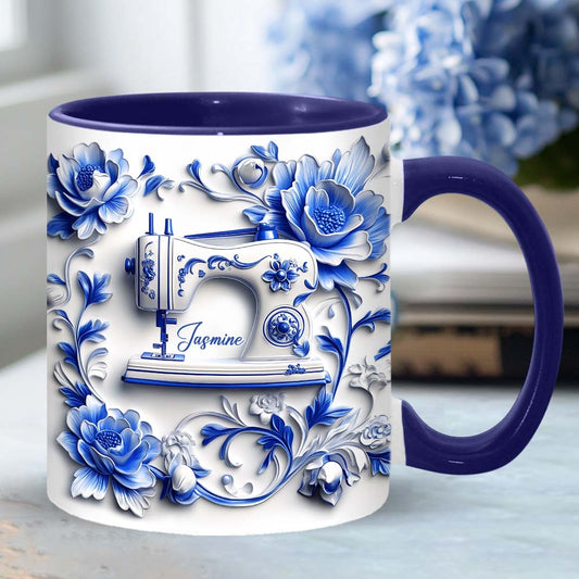 Mug personnalisé « J’adore coudre »