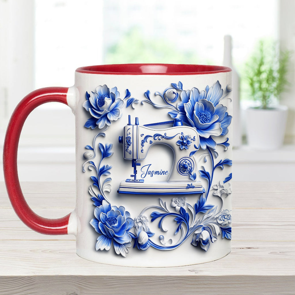 Mug personnalisé « J’adore coudre »