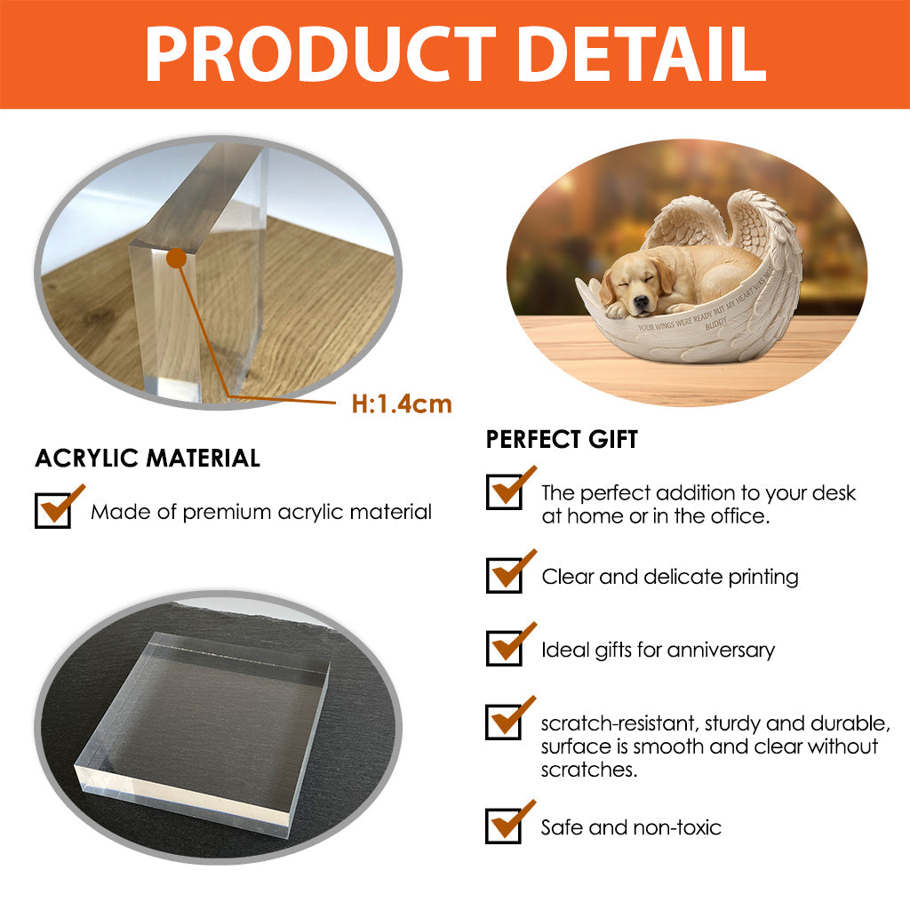 Custom Gift For Someone Lose Their Pet - Personalized Dog Custom Shaped Acrylic Plaque