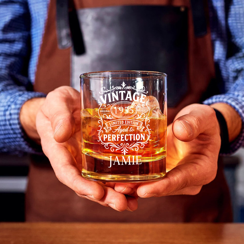 Birthday Gift - Personalized Birthday Whiskey Glass