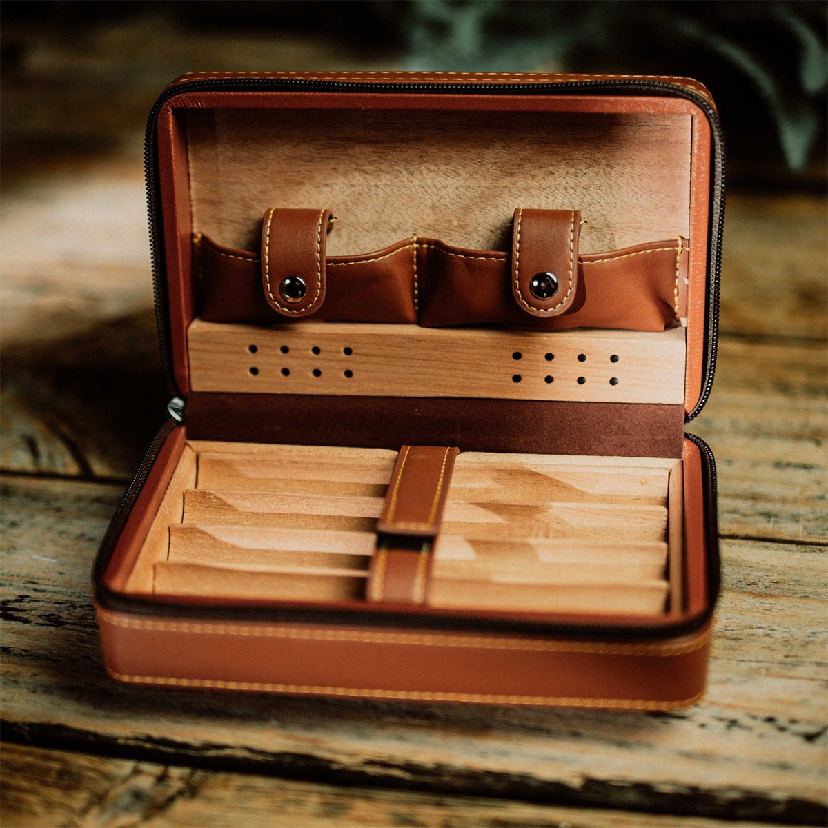 Papa liebt Zigarren - Personalisierte Reisetasche für Zigarren