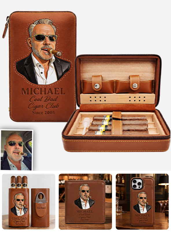 Papa liebt Zigarren - Personalisierte Reisetasche für Zigarren