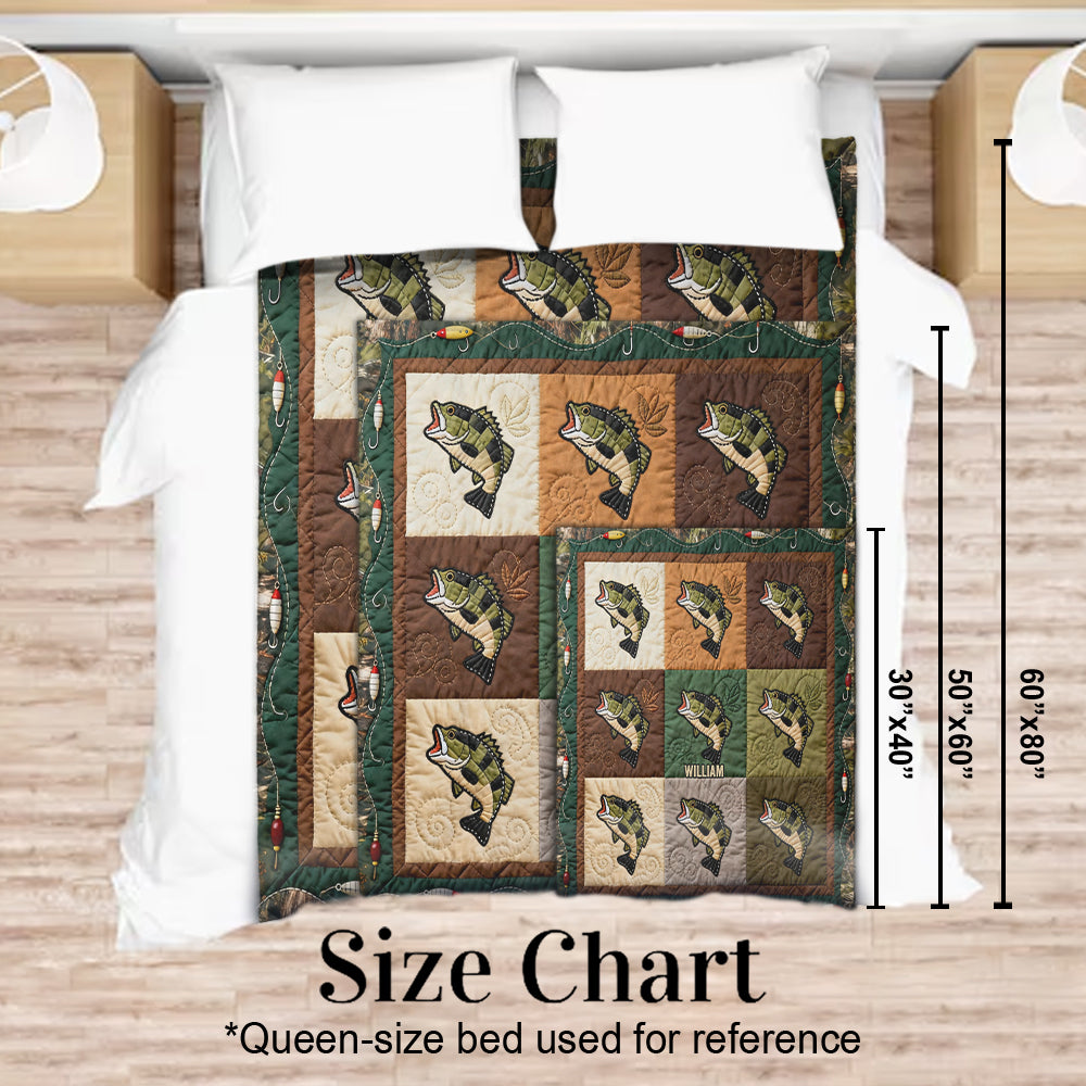 Love Fishing - Personalized Fishing Blanket