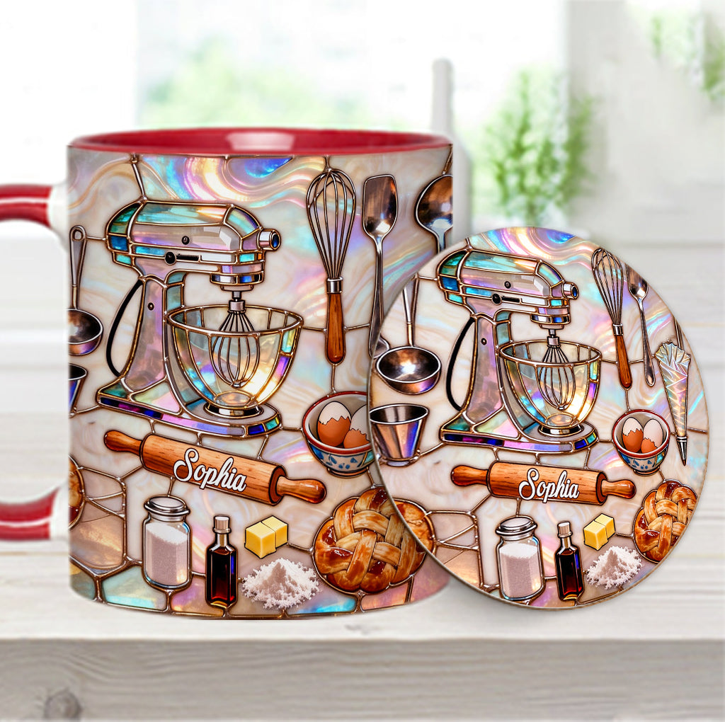 Love Baking - Personalized Baking Accent Mug & Coaster