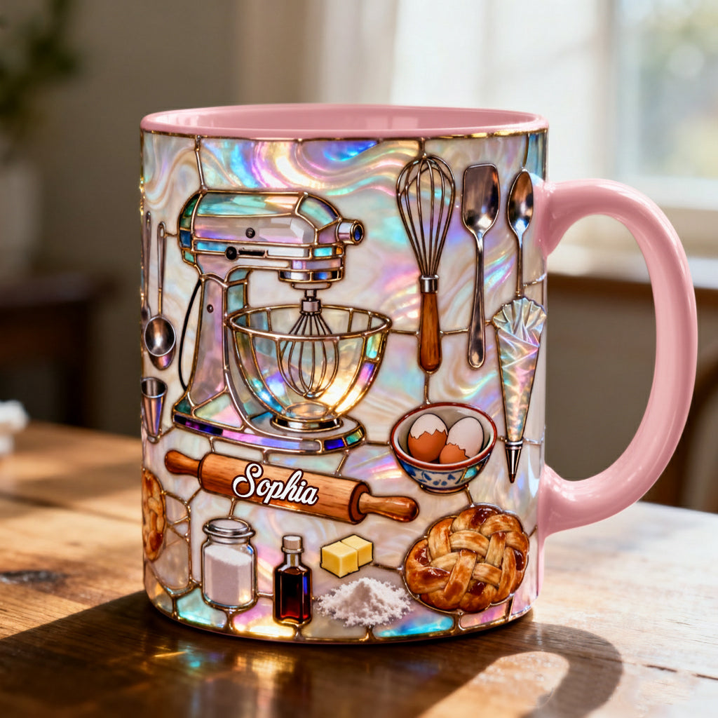 Love Baking - Personalized Baking Accent Mug & Coaster