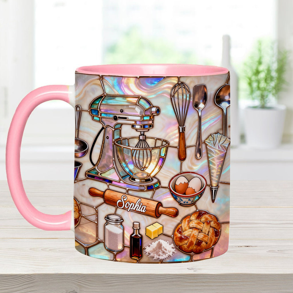 Love Baking - Personalized Baking Accent Mug & Coaster