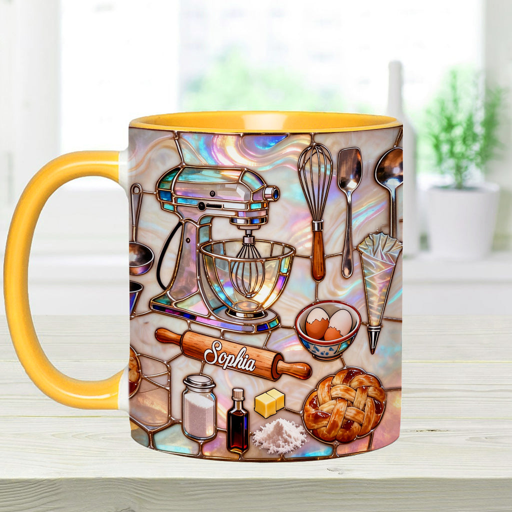 Love Baking - Personalized Baking Accent Mug & Coaster