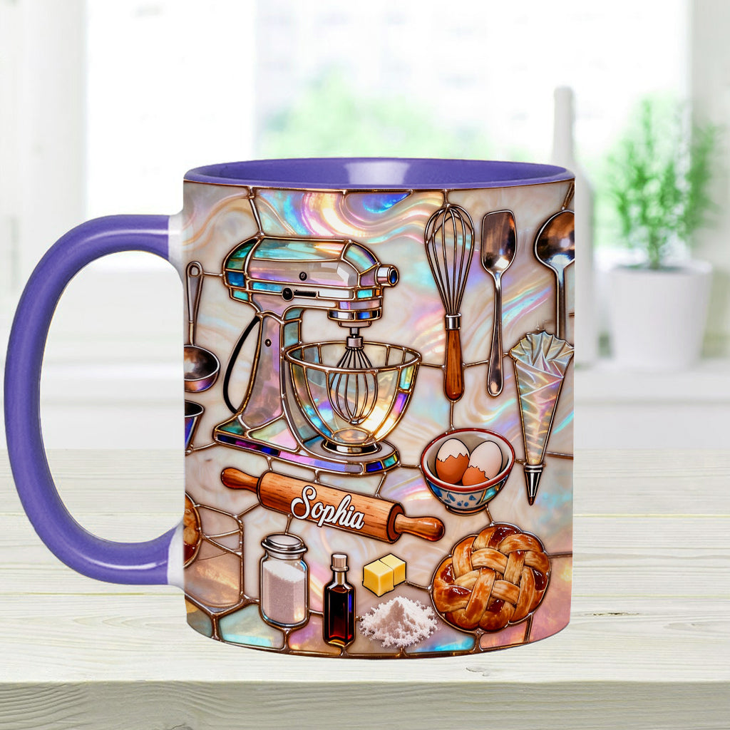 Love Baking - Personalized Baking Accent Mug & Coaster